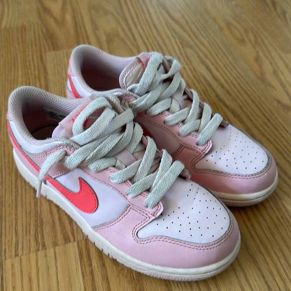 Nike Dunks, Barbie pinks.